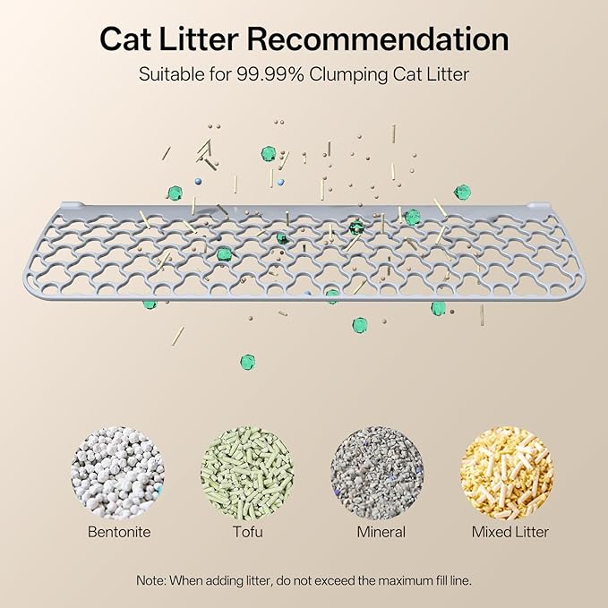 UBPET Self Cleaning Cat Litter Box, XXXL Automatic Litter Box for Multiple Cats, Weight Sensors Safety Protection, Smart APP Control, Odor Control, Works with Clumping/Bentonite/Mineral Litter