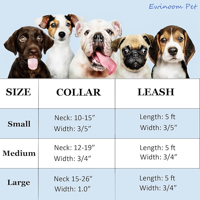 Soft Hemp Dog Collar and Leash Set Adjustable Woven Tweed Dog Collars with Metal Buckle and Lead for Small Medium Large Dogs,Coffee