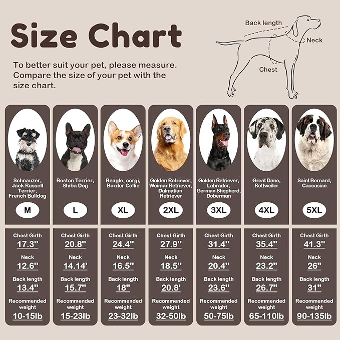 Medium Dog Sweater, Warm Winter Dog Sweaters, Turtleneck Dog Knitwear, Doggie Christmas Sweater, Pet Sweatshirt Clothes Knit French Bulldog, Beagle (Brown M)