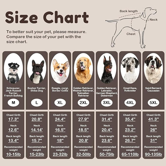 XXL Dog Sweaters for Extra Large Dogs, Warm Winter Fall Dog Sweaters for Dog Girls Boys, Turtleneck Dog Knitwear,Doggie Christmas Sweater,Pet Sweatshirt Clothes Outfit Knit Labrador (Brown XXL)
