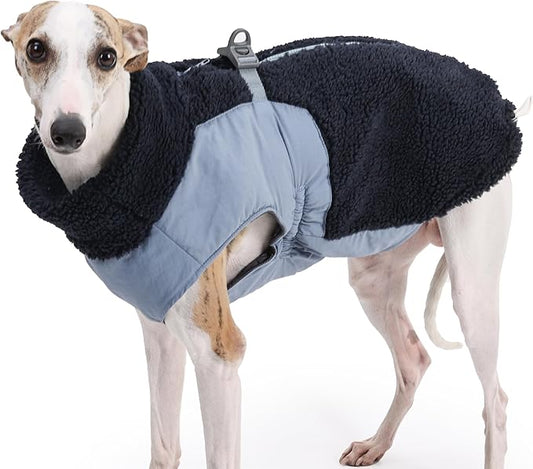 Dog Cold Weather Coats for Small Medium Large Gogs Outdoor Indoor Activities-Warm Pet Winter Clothes Jackets - Windproof Warm Colors Style Dog Vest (Blue, Small)