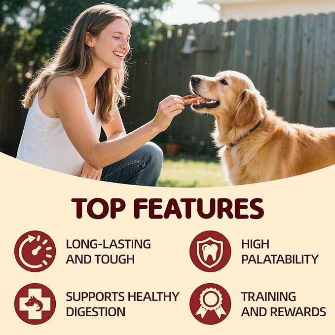 TailParty Turkey Tendons for Dogs with Fish Oil & Taurine: 4 oz Dog Healthy Treats, All Natural Dental Chew Rings, Long-Lasting Training-Reward Snacks for Health-Conscious Pet Owners