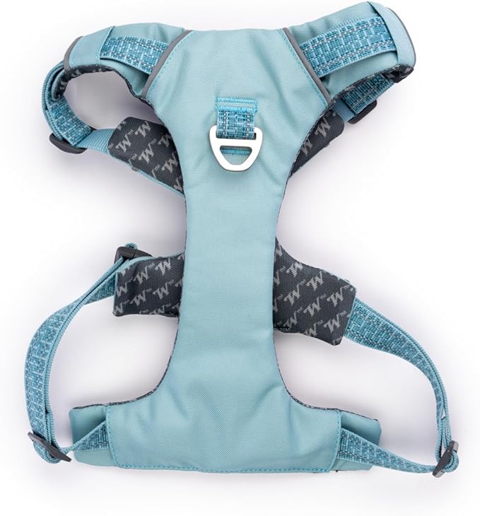 Winchester Pet No-Pull Adjustable Soft Padded Dog Vest Harness with Reflective Stitching, Aqua Haze, Extra Large