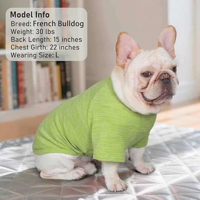 KYEESE 3Pack Dog Sweater Soft Cat Clothes Lightweight Dog Sweaters for Small Dogs Male Comfy Dogs Sweatshirt Pullover Pet Coat Stretchy Cat Sweaters Pet Fleece Sweater with Sleeves for Cold Weather