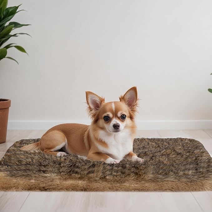 MAVERICK Premium Dog Bed, Orthopedic Dog Bed with High-Grade Memory Foam, Luxurious Faux Fur Sleep Surface, Water-Resistant Liner, Removable & Washable Cover, Non-Slip Bottom for Comfort & Support