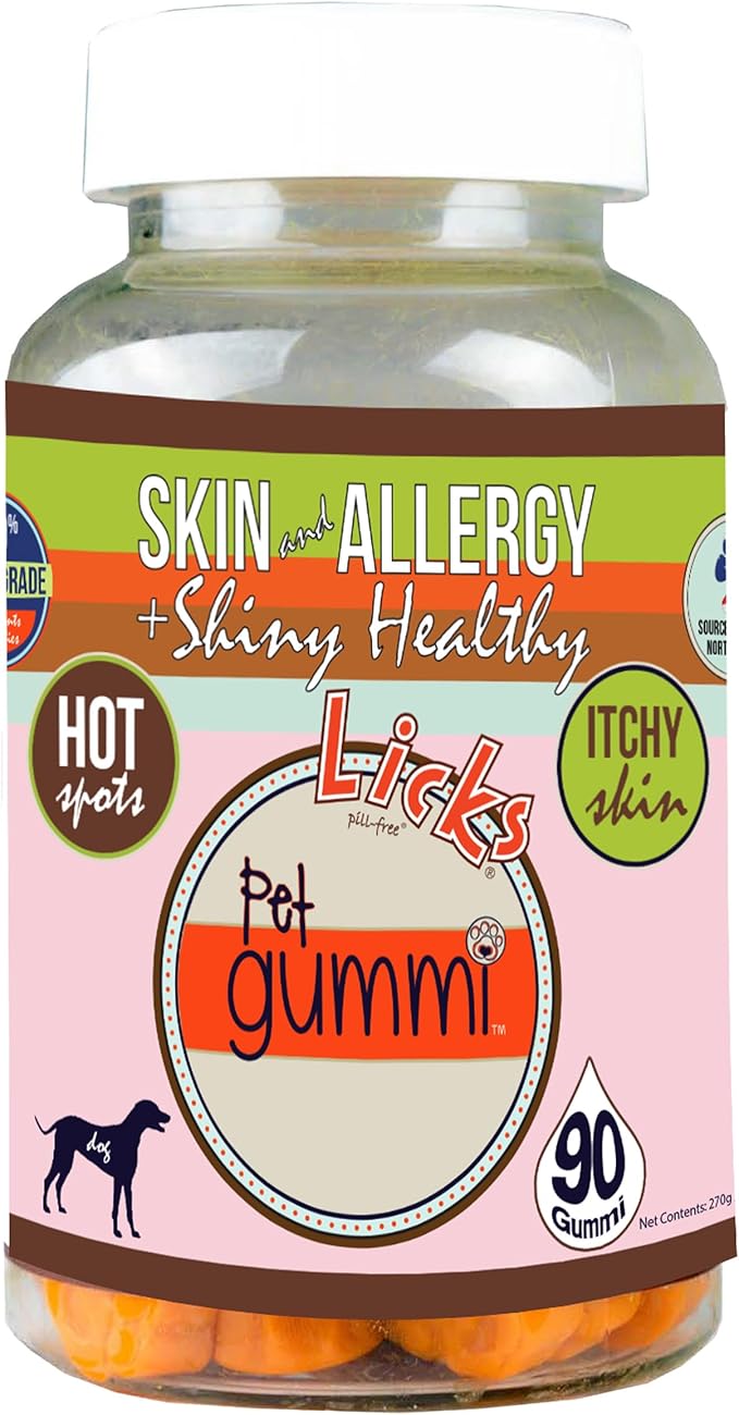 Licks - Dog Skin & Allergy - Vitamin Gummis - 90 Use