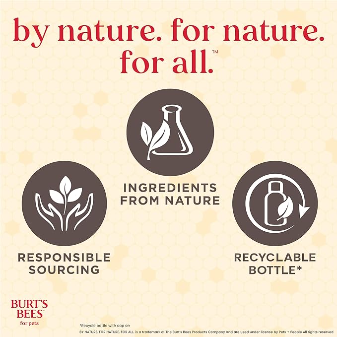Burt’s Bees for Pets Deodorizing Dog Spray with Manuka Honey and Charcoal for Dogs - Naturally Derived Ingredients, Formulated Without Artificial Fragrances, Sulfates, Colorants, 10 Fl Oz