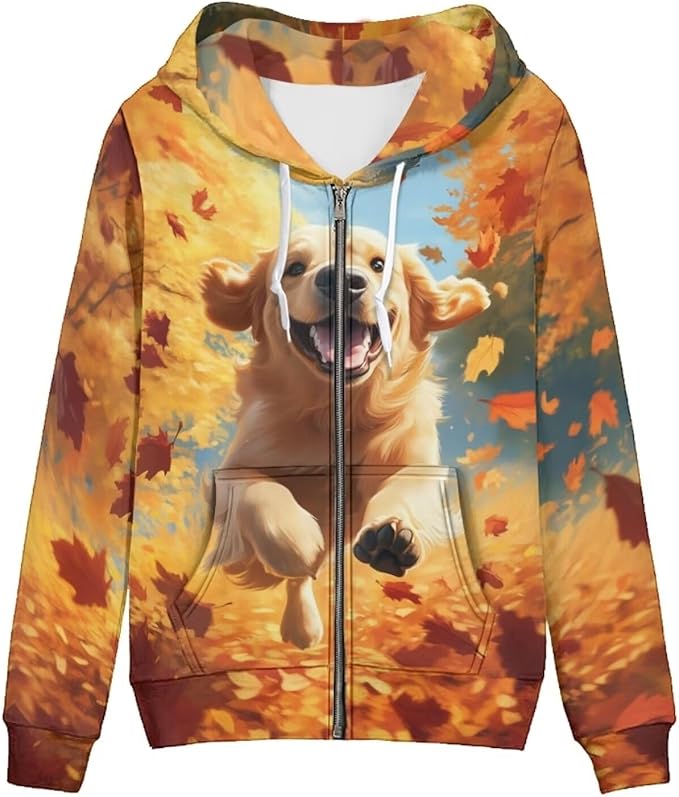 WELLFLYHOM Women Y2K Hoodie Zip Up Sweatshirt Vintage Jackets Hooded Cardigan