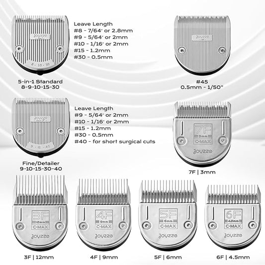 C-Series Clipper Blades for Hornet/Stinger Clippers - Professional Dog Grooming Blades for Tangle-Free,Ideal for Trimming - Compatible with C Series Clippers (5 in1 Standard)