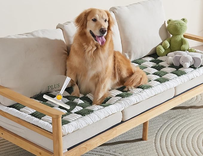 Couch Cushion Cover for dogs Sofa Cover Washable Pet Love Seat Couch Covers for Sofa Slipcovers Couch Protector Blanket for Dogs Sofa Cushion Covers for Pets Washable Pad Green 70x150cm/27.6x59in