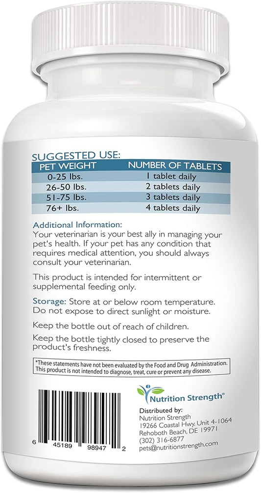 Calcium Phosphorus for Dogs Supplement, Provide Calcium for Puppies, Promote Healthy Dog Bones and Puppy Growth Rate, Dog Bone Supplement, 120 Chewable Tablets
