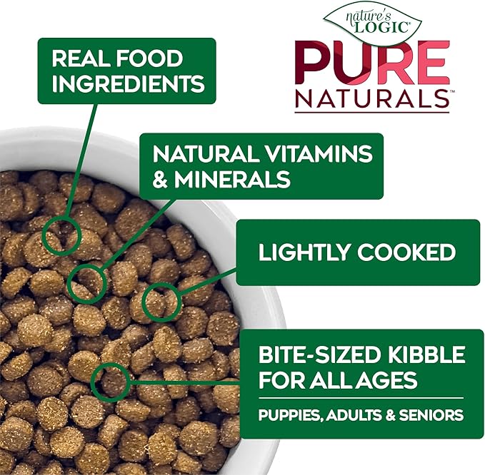 NATURE'S LOGIC Pure Naturals™ 100% Natural Beef Recipe Synthetic-Free Dry Dog Food, 4.4 lbs
