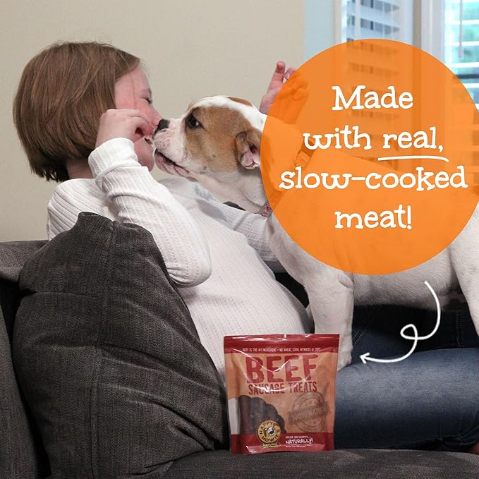 Happy Howie's Sausage Treats - Healthy Dog Treats, Flavorful, Slow Cooked, Natural Ingredients, Chewy Dog Treat, Hormone Free - Turkey, (Pack of 1)