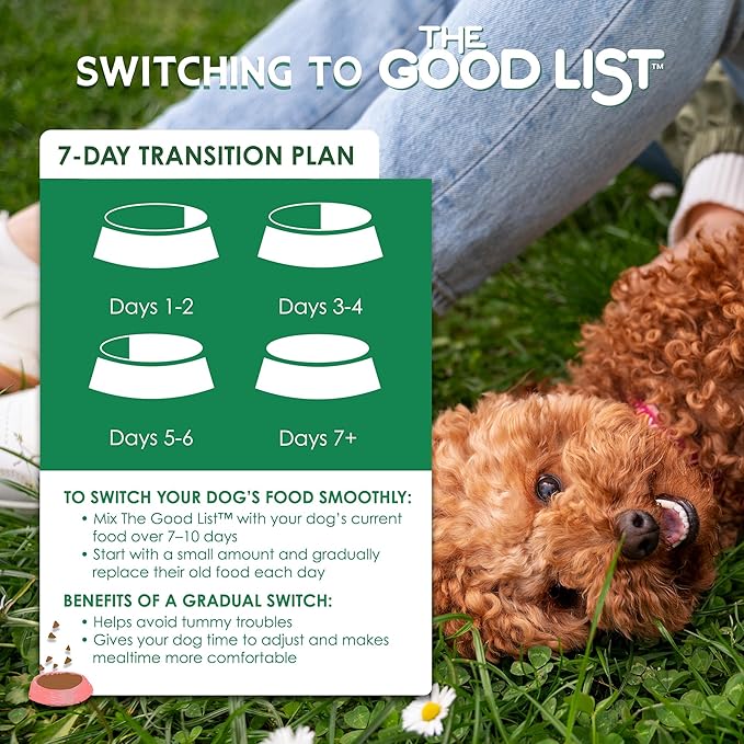 Farmland Traditions The Good List Air-Dried Dog Food, Premium Lamb, Venison, & Bone Broth for Dogs, Protein Rich & Grain-Free Nutrition, 2.2 Pound Bag