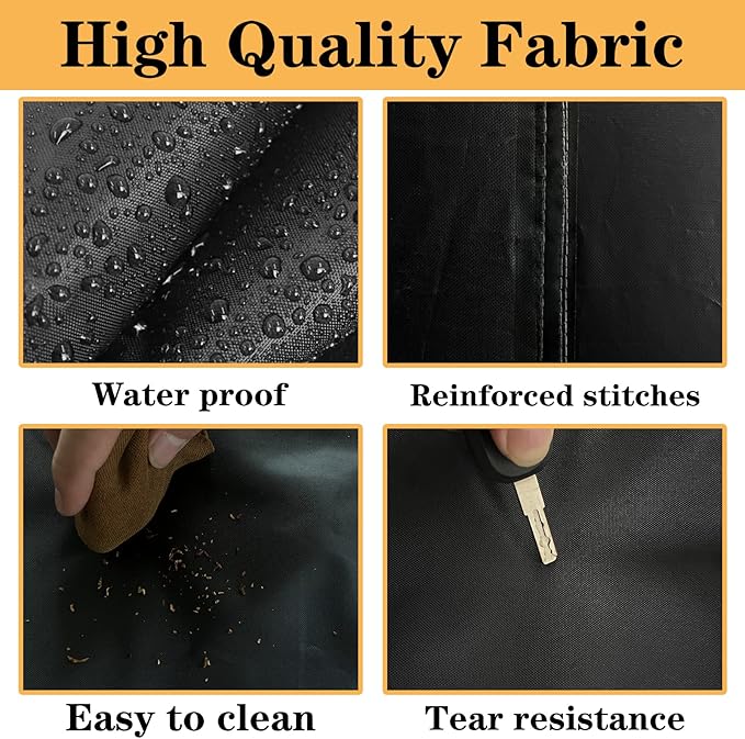 Replacement Dog Bed Cover,Heavy Duty Waterproof Removable 44" L x 32" W x 4" H Reusable Dog Bed Covers with Zipper-Cover Only