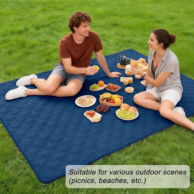 hyha Waterproof Dog Blanket, Reversible Pet Bed Blanket, Soft Sofa Couch Cover for Dogs Washable, Waterproof Pet Couch Covers for Sofa Puppy Cats Furniture Protector(82"x82", Navy Blue/Blue)