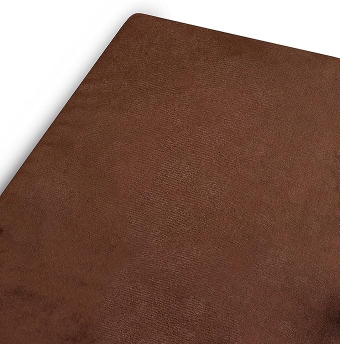 Internet's Best Memory Foam Lounger Pet Bed - Large - 48 x 30 Inch - Ultra Soft Plush Pet Bed - Headrest Pillow Top - Brown