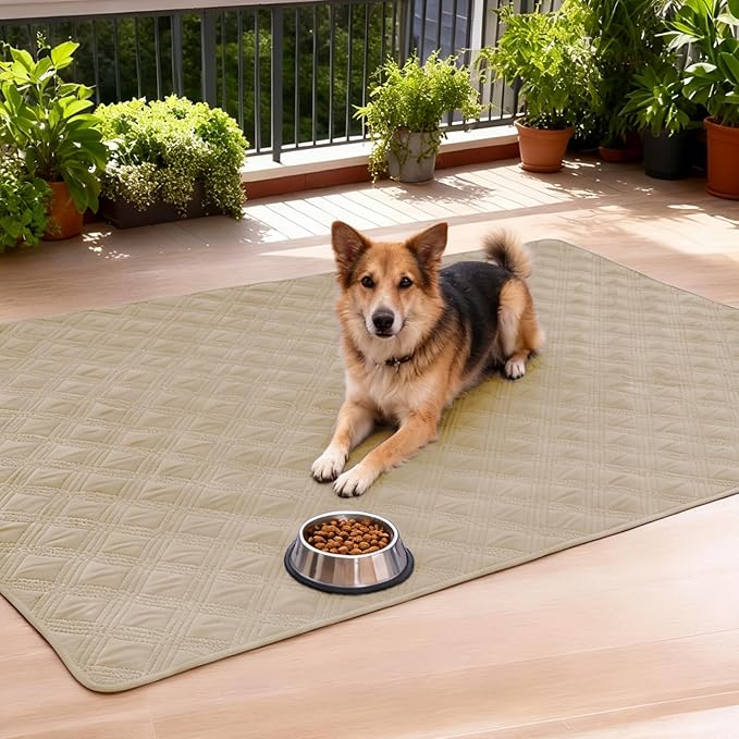 hyha Waterproof Dog Blanket, Reversible Pet Bed Blanket, Soft Sofa Couch Cover for Dogs Washable, Waterproof Pet Couch Covers for Sofa Puppy Cats Furniture Protector(82"x82", Taupe/Beige)