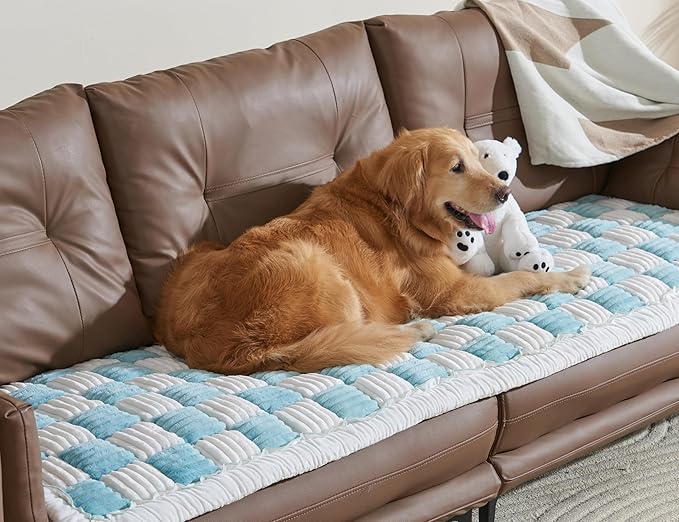Couch Cushion Cover for dogs Sofa Cover Washable Pet Love Seat Couch Covers for Sofa Slipcovers Couch Protector Blanket for Dogs Sofa Cushion Covers for Pets Washable Pad Blue 70x180cm/27.6x70.9in