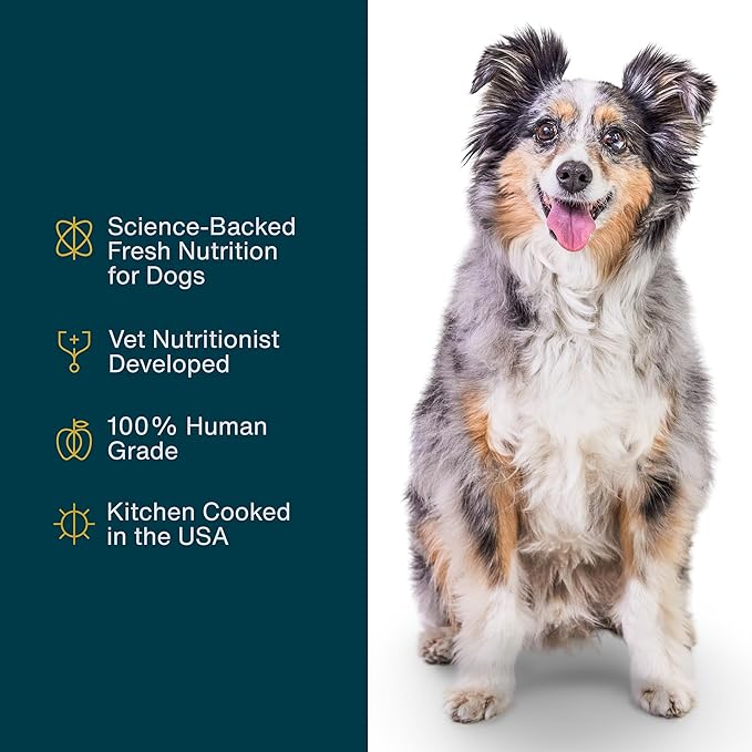 JustFoodForDogs Puppy Frozen Fresh Dog Food Variety Pack, Complete Meal or Dog Food Topper, Fish & Chicken Human Grade Dog Food Recipes, 18oz (Pack of 7)
