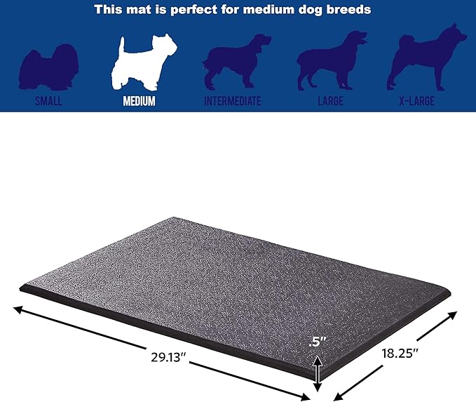 MidWest Homes for Pets Cushioned Dog Crate Mate, 30 inch Black