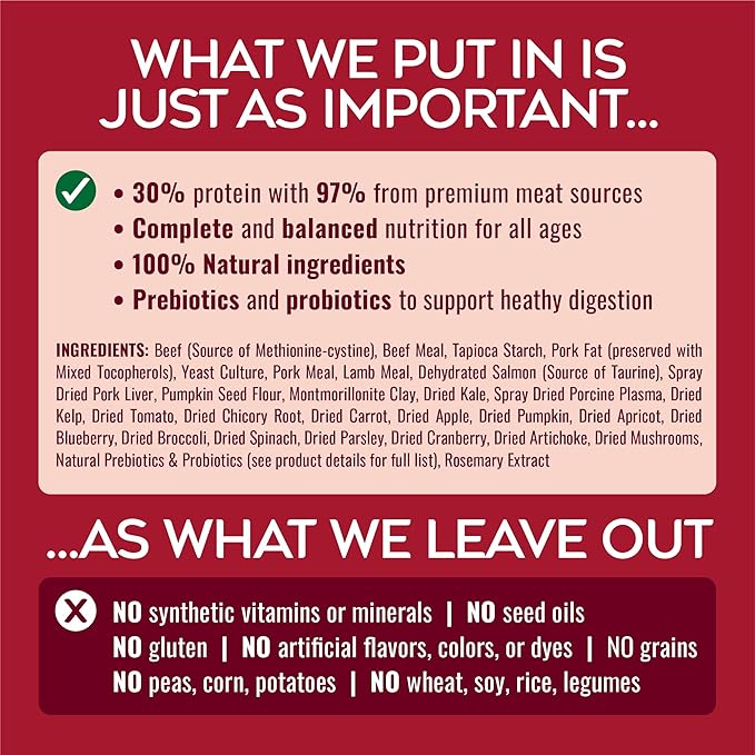 NATURE'S LOGIC Pure Naturals™ 100% Natural Grain-Free Beef Recipe Synthetic-Free Dry Dog Food, 24 lbs