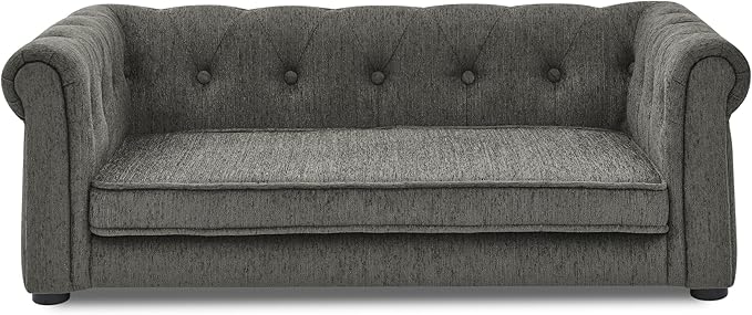 Hesza Rectanglar Pet Bed for Small and Medium Dogs, Durable Elevated Dog Sofa Bed, Comfortable Dog Couch, Modern and Stylish Pet Sofa for Small and Medium Dogs, Gray