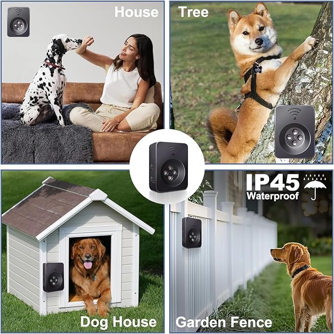 Anti Barking Devices, Ultrasonic Dog Bark Deterrent Devices, Dog Barking Deterrent Devices, Dog Barking Stopper, Anti Barking Device for Dogs Long Range 50ft, Bark Box Indoor Outdoor for Dogs Training