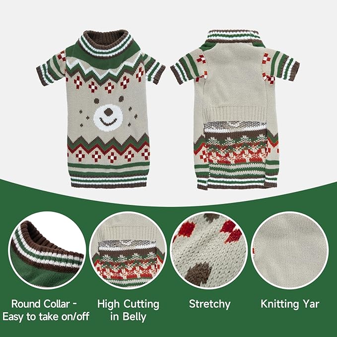 Small Dog Sweater, Warm Dog Sweaters for Small Dogs Male Female, Small Dog Halloween Sweater, Dog Sweater Autumn, Small Dog Sweaters with Long Legs, Knit Sweaters for Small Dogs Yorkie Chihuahua