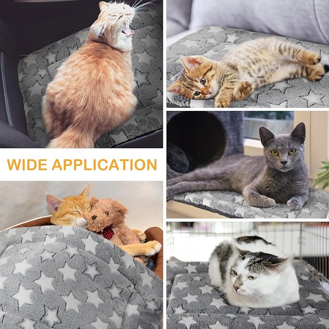 VitalCozy 4 Pcs Winter Dog Crate Pads, Ultra Soft Warm Washable Dog Cat Bed Mat for Pet Crate Comfortable Replaceable Reversible Kennel Pad for Small, Medium, Large Dogs(18 x 24 x 1.6 Inch,Gray)