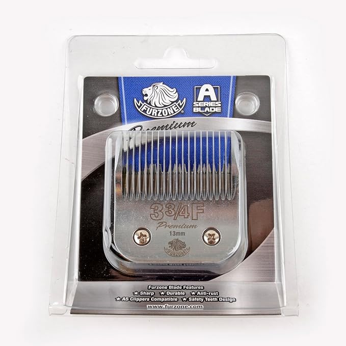 FURZONE Detachable Blade - Size 3 3/4F Blade 1/2", Made of Extra Durable Japanese Steel, Compatible with Most Andis, Oster, Wahl A5 Clippers