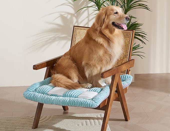 Couch Cushion Cover for dogs Sofa Cover Washable Pet Love Seat Couch Covers for Sofa Slipcovers Couch Protector Blanket for Dogs Sofa Cushion Covers for Pets Washable Pad Blue 70x70cm/27.6x27.6in
