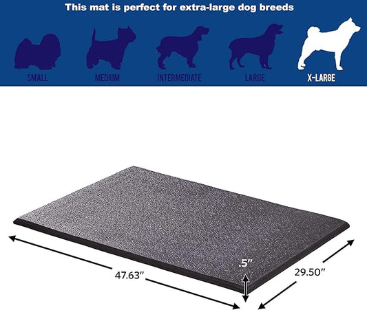 MidWest Homes for Pets Cushioned Dog Crate Mate, 48 inch Black