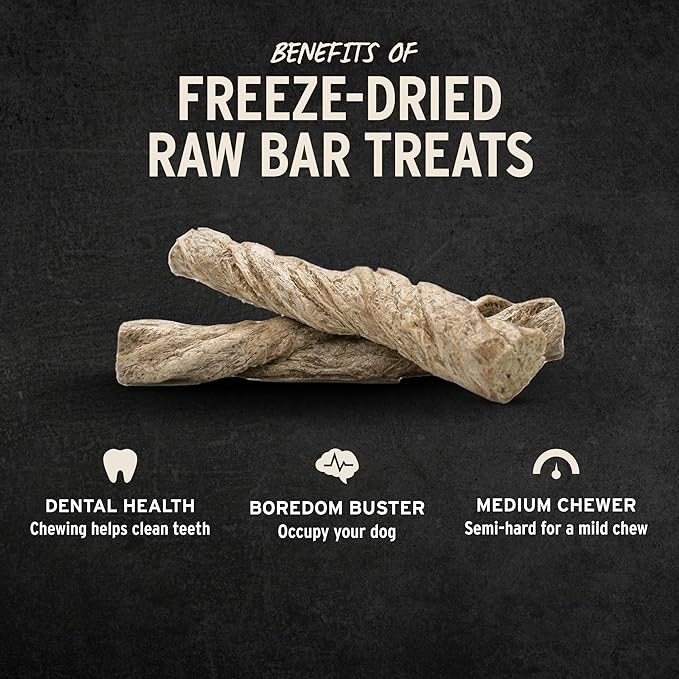 Vital Essentials Freeze-Dried Raw Moo Stick Dog Treat & Natural Chew, 1-Pack | Single Ingredient Dog Treat for Medium Chewers | Made in USA