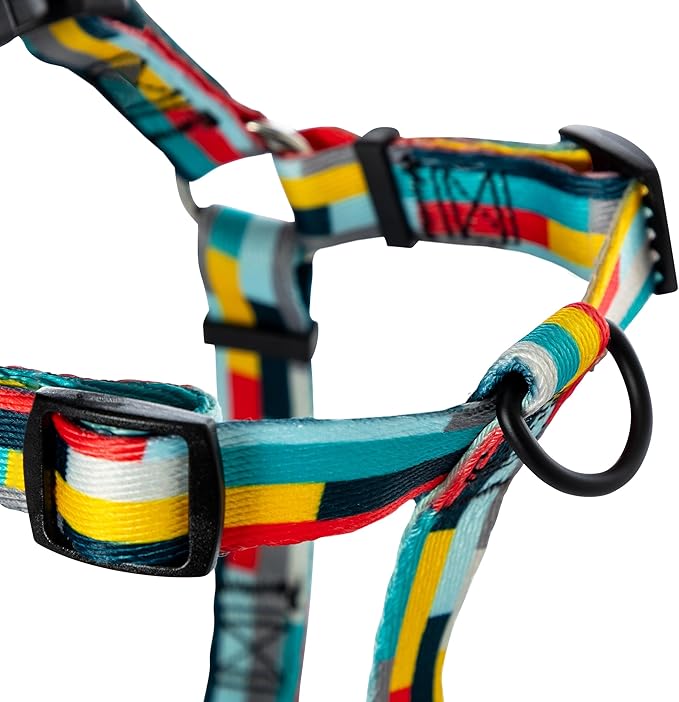 Wolfgang Heavy Duty Adjustable Dog Harness, Pull-Tested to Over 800 lbs for Walking & Training, Mixtape Print, Small