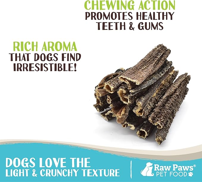 Raw Paws Green Goat Tripe Sticks for Dogs (25-Count) - Single Ingredient, Grass-Fed & Free Range - Crunchy Goat Dog Treats - Green Tripe for Dogs