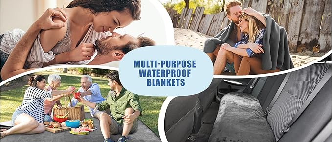 Waterproof Blanket for Bed, Couch, Kids & Pets Protection – Splash-Proof, Spill-Proof, Leakproof Flannel Blanket Reversible Design (Passion Red & Midnight Black, Double Size)