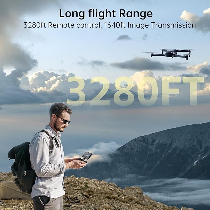 CHUBORY X10 PRO GPS Drone with Camera for Adults 4K UHD, 90 Min Long Flight Time,3280 FT Long Control Range, Auto Return, Follow Me, Brushless Motor, 5G FPV RC Quadcopter for Beginners(<0.55bl)