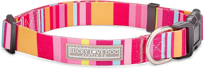 Lucky Love Dog - Adjustable Dog Collar with Easy Click Buckle for Small to Large Ones, Durable, & Comfortable for Male & Female Dogs, Pet Collar for Puppies & Adult Dogs - Molly, XS
