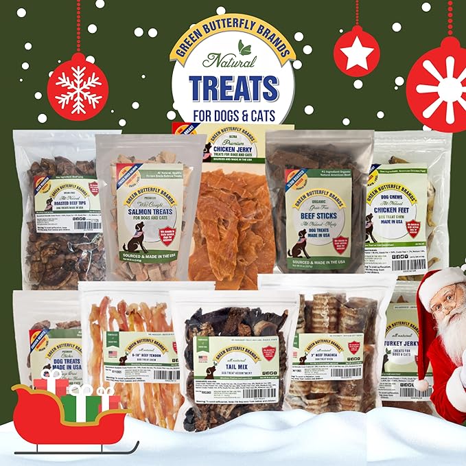 Beef Tendons for Dogs Made in USA. 6-10 Inch Grass Fed Farm-Raised American Beef Dog Treats. All Natural Dog Dental Chews. Grain Free Odor-Free Chews 8 Ounce