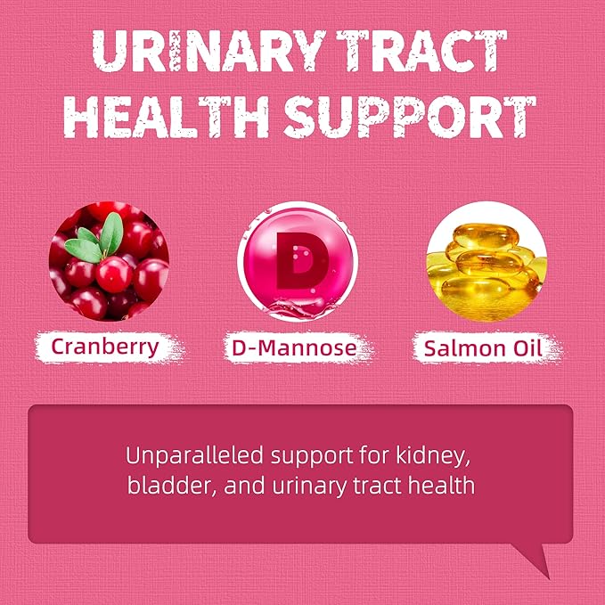 Just Try 13.4 OZ Urinary Tract Health Cat Treats for Indoor Cats, Cranberry & D-Mannose for Kidney Bladder and UT Support, Health Cat Supplement Crunchy Chews