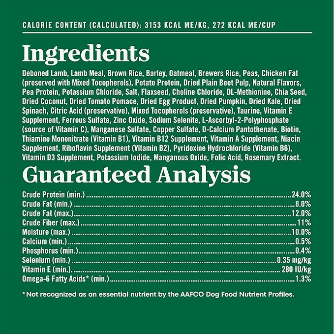 Nutro Natural Choice Lamb & Brown Rice Adult Healthy Weight Dog Food Recipe, 30 lb. Bag