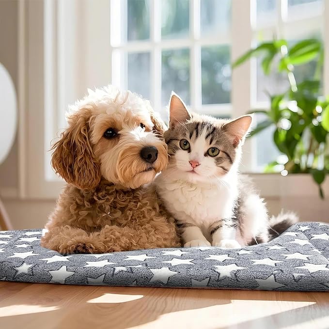 Dog Bed Mat - Reversible Dog Crate Bed Mats, Soft & Breathable Kennel Pad, Durable Crate Bed for Small Medium Large Dogs & Cats