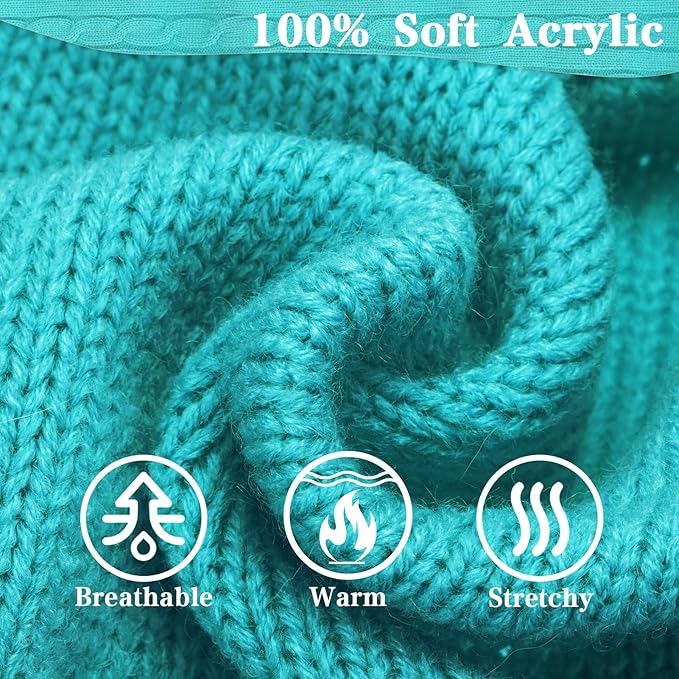 PUPTECK Winter Dog Cat Sweater Coat - Soft Cold Weather Clothes Knitwear for Kitties & Small Dogs Indoor Outdoor Walking Warm, Knitted Classic for Doggies Kitties Girls Boys, Blue S