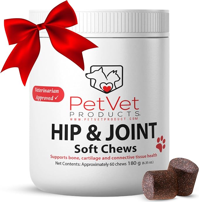 Dog Hip and Joint Supplement - Glucosamine for Dogs (Beef Liver, 60 Chews) - Dog Joint Supplement with MSM, Chondroitin, Vet Approved Dog Vitamins -Mobility Joint Pain Supplements