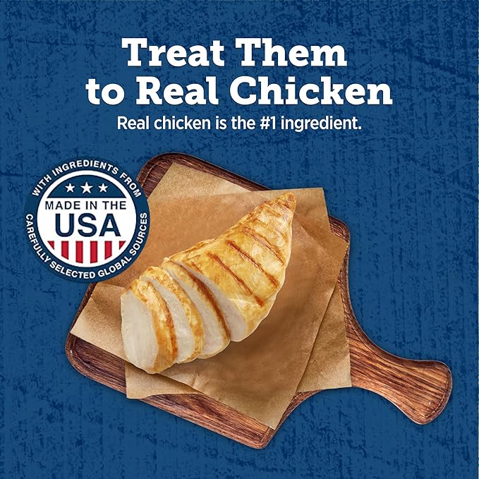 Blue Buffalo True Chews Dog Treats, Made in The USA with Natural Ingredients, Chicken and Apple Sausage Recipe, 12-oz Bag