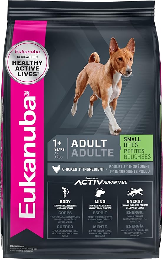 EUKANUBA Adult Small Bites Dry Dog Food, 40 lb Bag