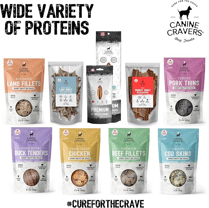 Canine Cravers Single Ingredient Dog Treats – Pure Turkey Jerky - Human Grade Air Dried Hypoallergenic Pet Food – Grain, Gluten, and Soy Free – 100% All Natural – 5.3 oz