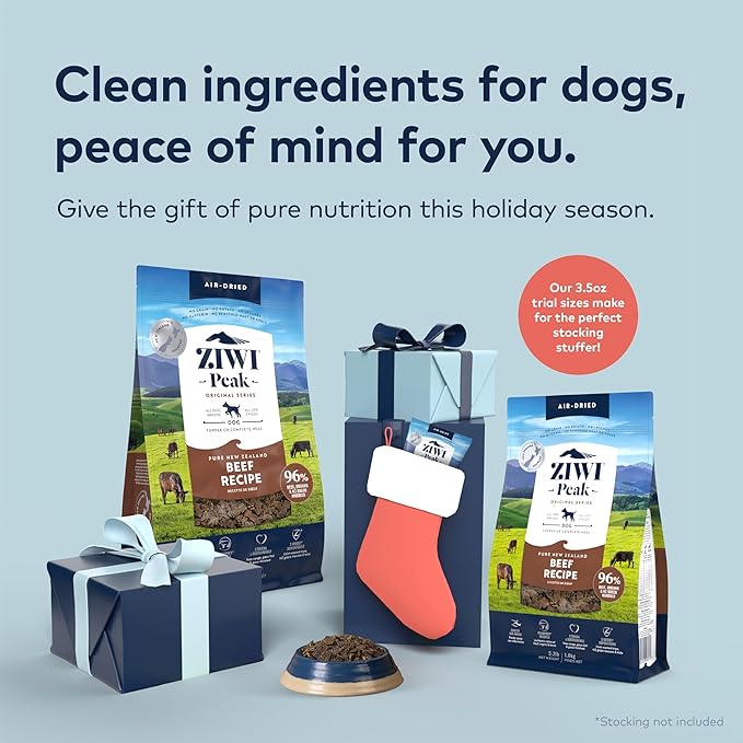 ZIWI Peak Air-Dried Dog Food – Lamb - All Natural, High Protein, Grain Free, Limited Ingredient w/ Superfoods (16oz)