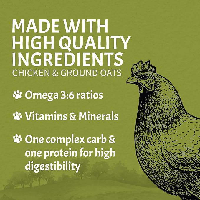 Canine Caviar - Small Breed: Chicken & Whole Ground Oats, Alkaline Dry Dog Food, Limited Ingredients, Gluten-Free, Based on Science & Research, Veterinary Alternative Diet (4.4 Pound Bag)